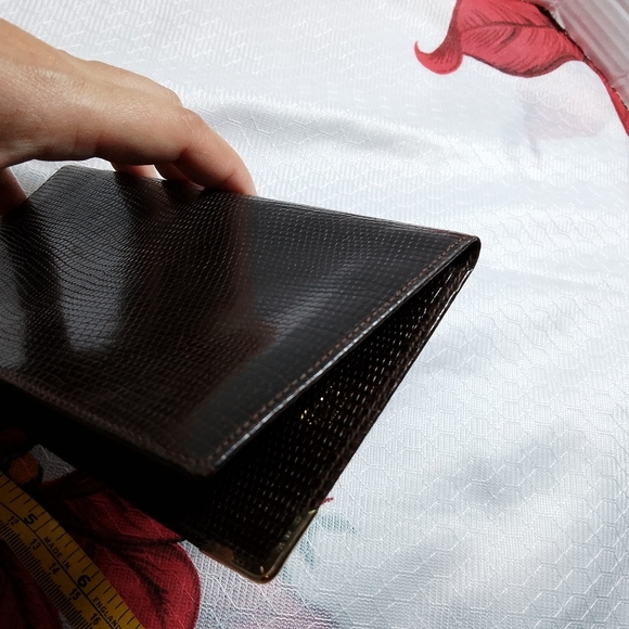 Gucci vintage lizard skin leather wallet - Picture 3 of 12